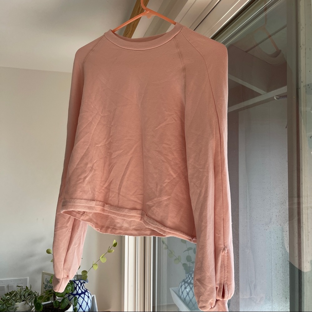 Project Social T Pink Sweater with Thumb Holes